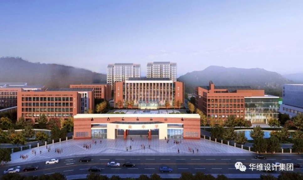 公司承担勘察设计的新全南中学建成揭牌